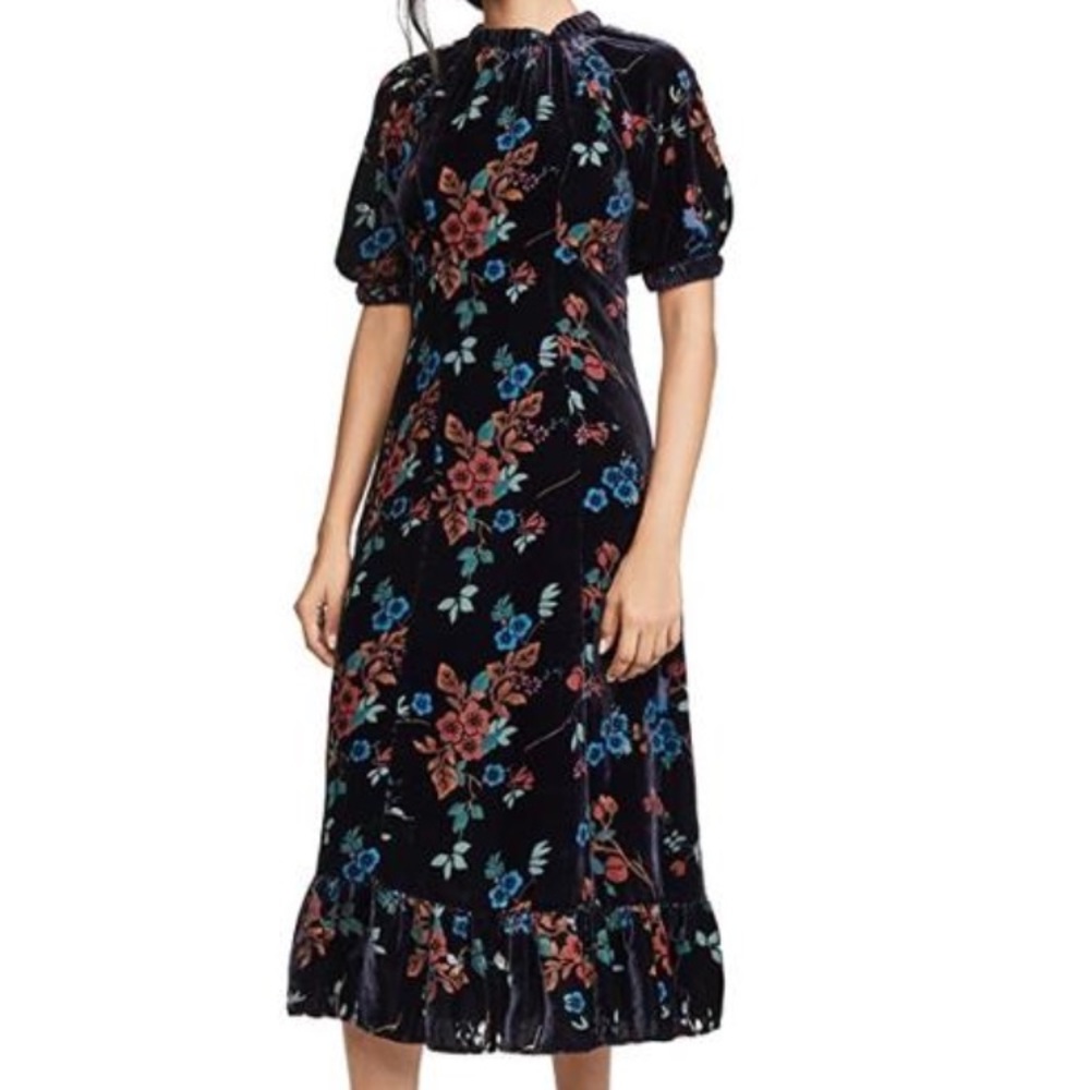 SEA NEW YORK velvet midi dress